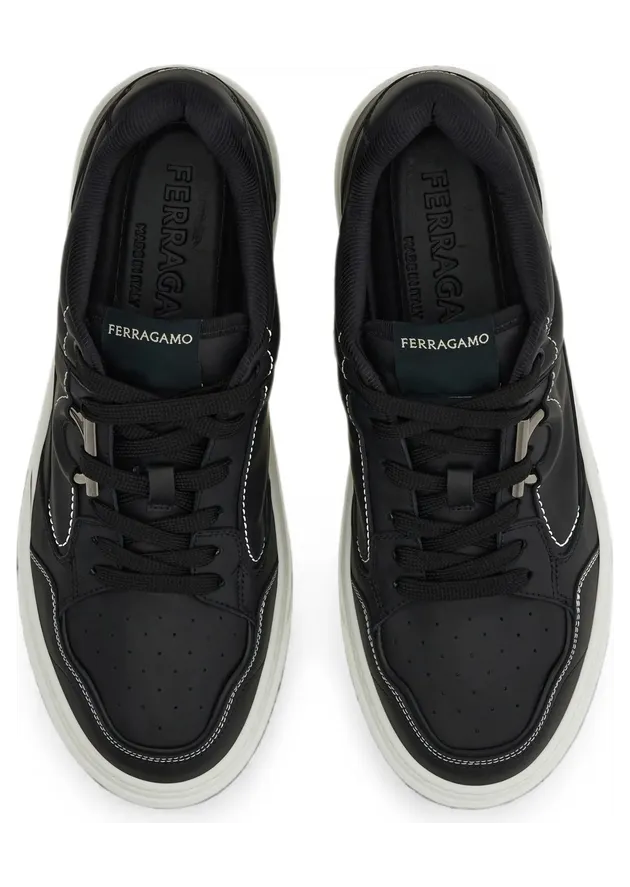 Ferragamo Gancini “Black” (02A945 0795665 M Black) (02A9450795665MNERO) (4)
