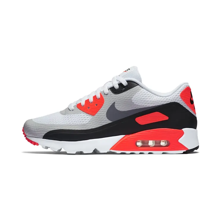 Nike Air Max 90 Infrared Ultra Essential “White / Infrared / Black / Cool Grey” (819474-106)