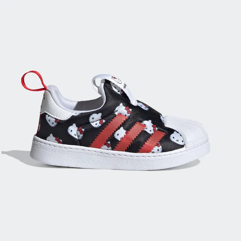 Adidas Hello Kitty Superstar 360 Cloud White / Core Black / Vivid Red (GY9214)