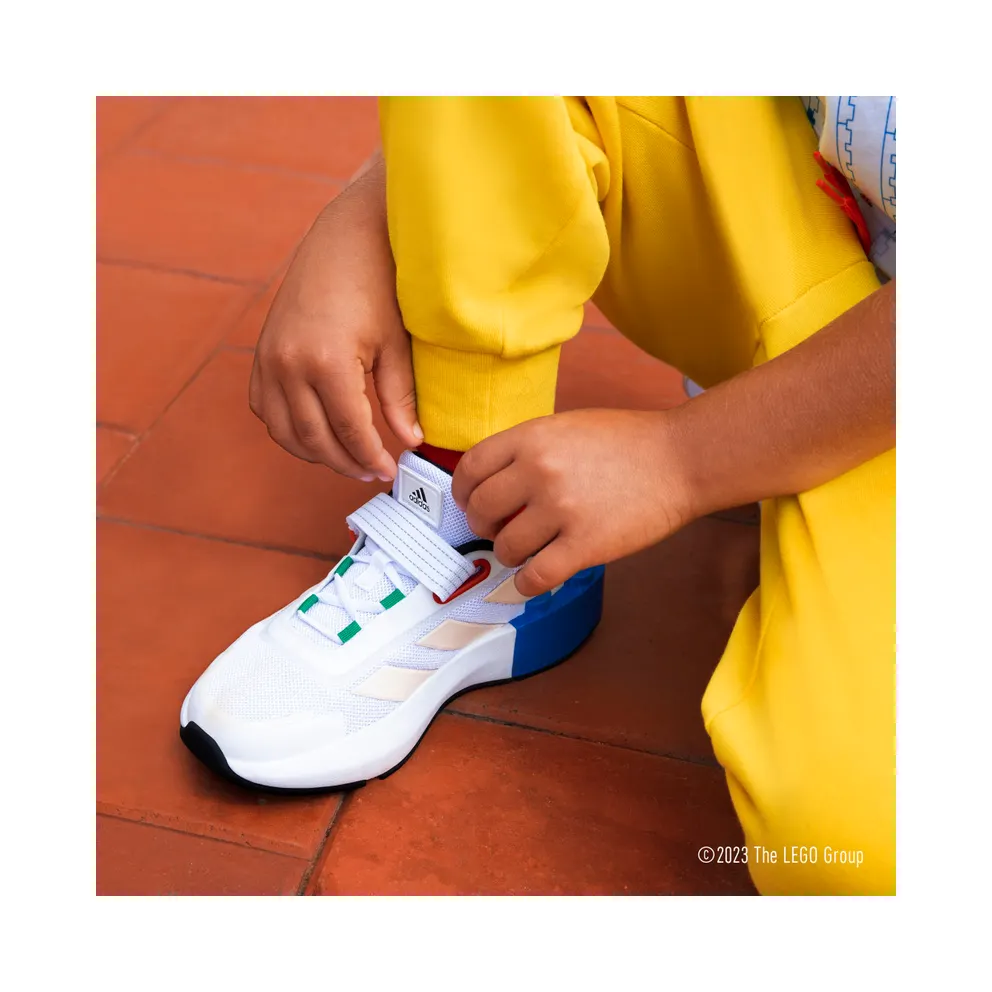 Adidas adidas x LEGO® Tech RNR Lifestyle Elastic Lace and Top Strap Cloud White / Wonder White / Shock Blue (HP5878)