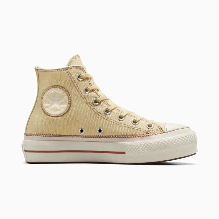 Converse Chuck Taylor All Star Lift Platform Contrast Stitching Open Sesame/egret/clay Pot