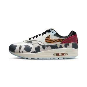 Nike Air Max 1 ’87 Great Indoors Tiger Swoosh (W) “Sail / Celestine Blue / Picante Red / Black” (FD0827-133)