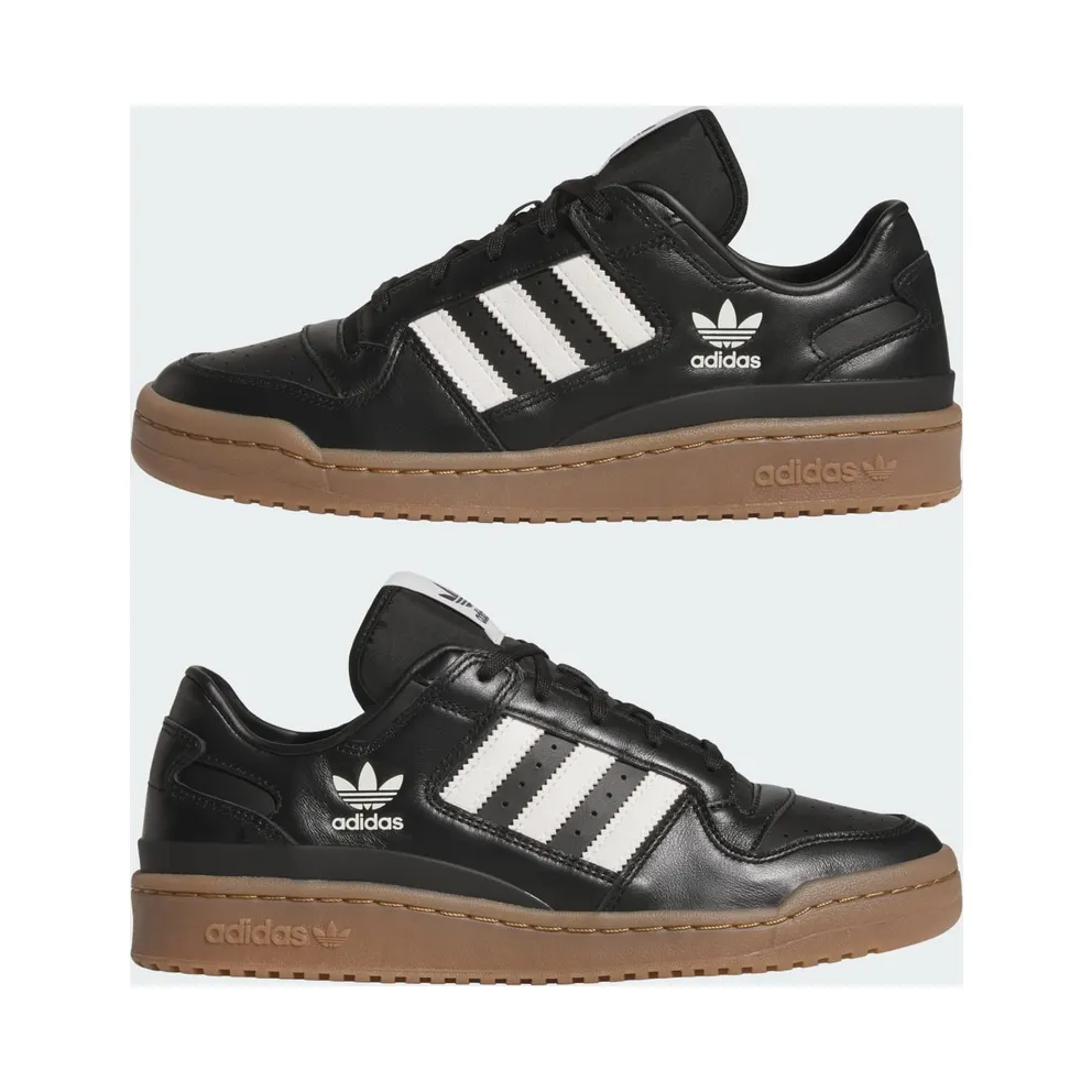 Adidas Forum Low Core Black / Cloud White / Gum M2 (JQ0208)