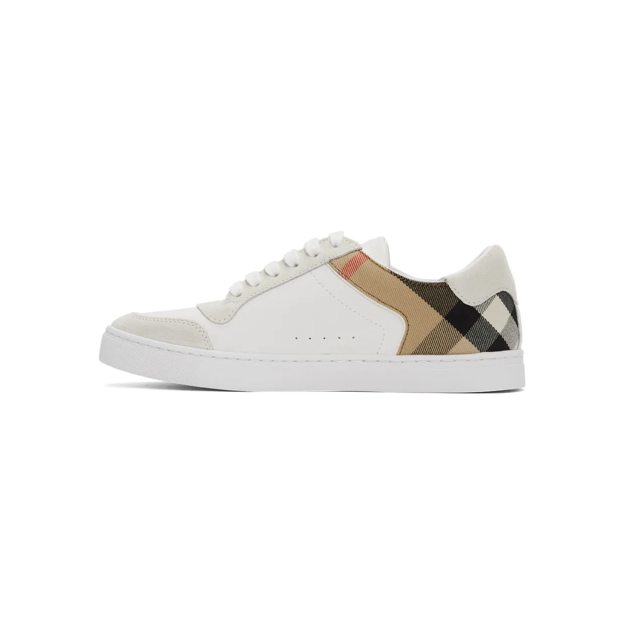 Burberry White Check Reeth Sneakers (8024125) (3)