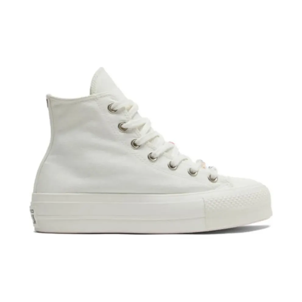 Converse Chuck Taylor All Star Lift Platform DIY Beads Egret/egret/black