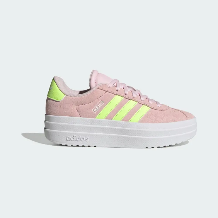 Adidas VL Court Bold Clear Pink / Hi-Res Yellow / Cloud White (JI1017)