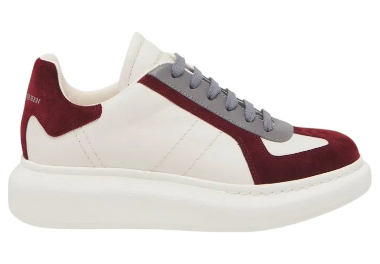 Alexander McQueen Oversized Retro White Burgundy (807882WIAC39093)