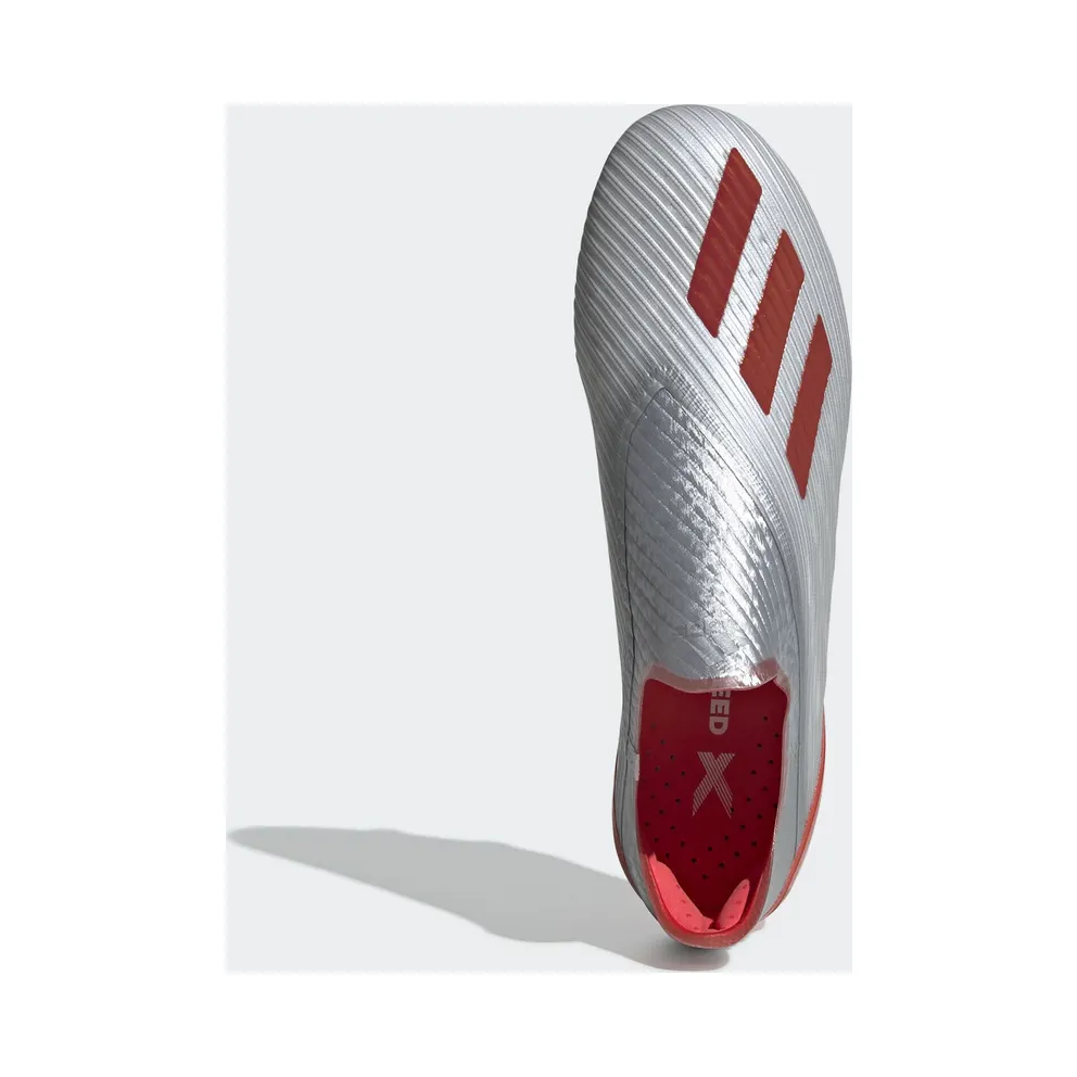 adidas X 19+ Firm Ground Cleat Silver Metallic Hi Res Red Silver Metallic/Hi-Res Red/Cloud White (F35322)