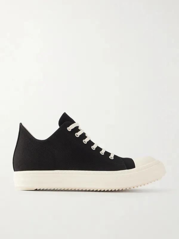 Drkshdw By Rick Owens Ramones Denim Sneakers Brick (DU02F6802)