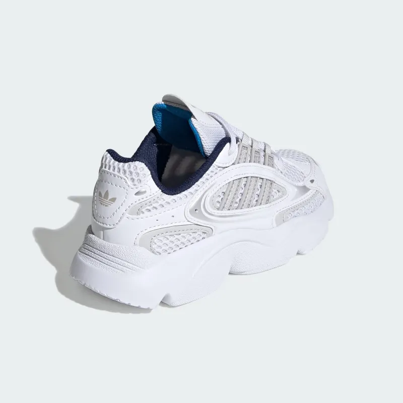 adidas OZMILLEN Elastic Lace Shoes Kids Cloud White / Grey One / Bright Blue (IE5558)