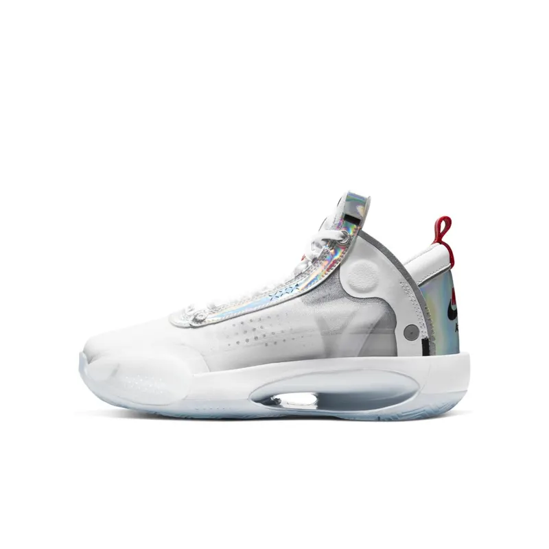 Jordan XXXIV White Metallic Silver (GS) White/Metallic Silver-White (BQ3384-101)