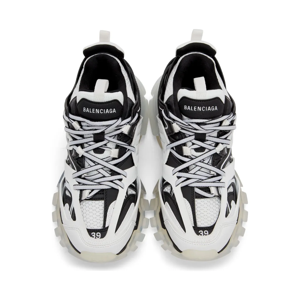Balenciaga Black & White Track Sneakers (647742-W3BZ2-9010) (5)