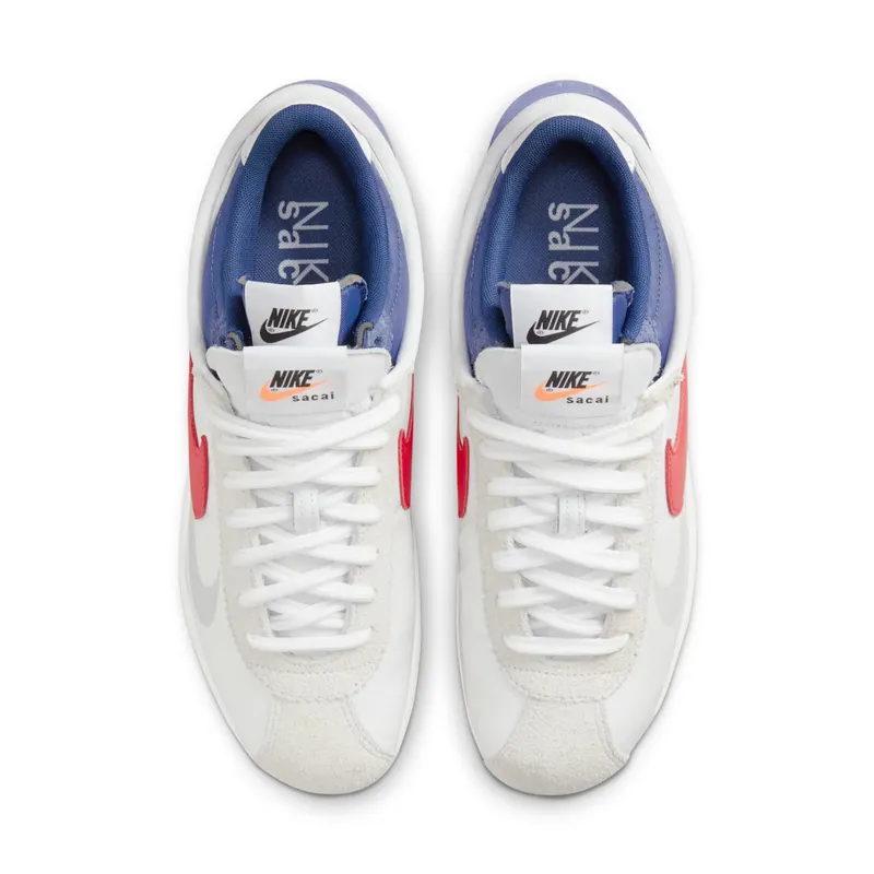 Nike x sacai Zoom Cortez White/Light Cream/University Red (DQ0581-100)