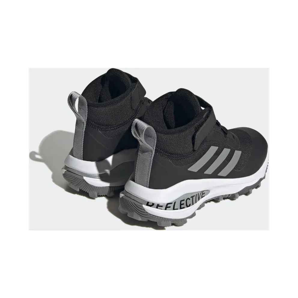Adidas Fortarun All Terrain Cloudfoam Sport Running Elastic Lace and Top Strap Core Black / Silver Metallic / Cloud White (GZ1804)