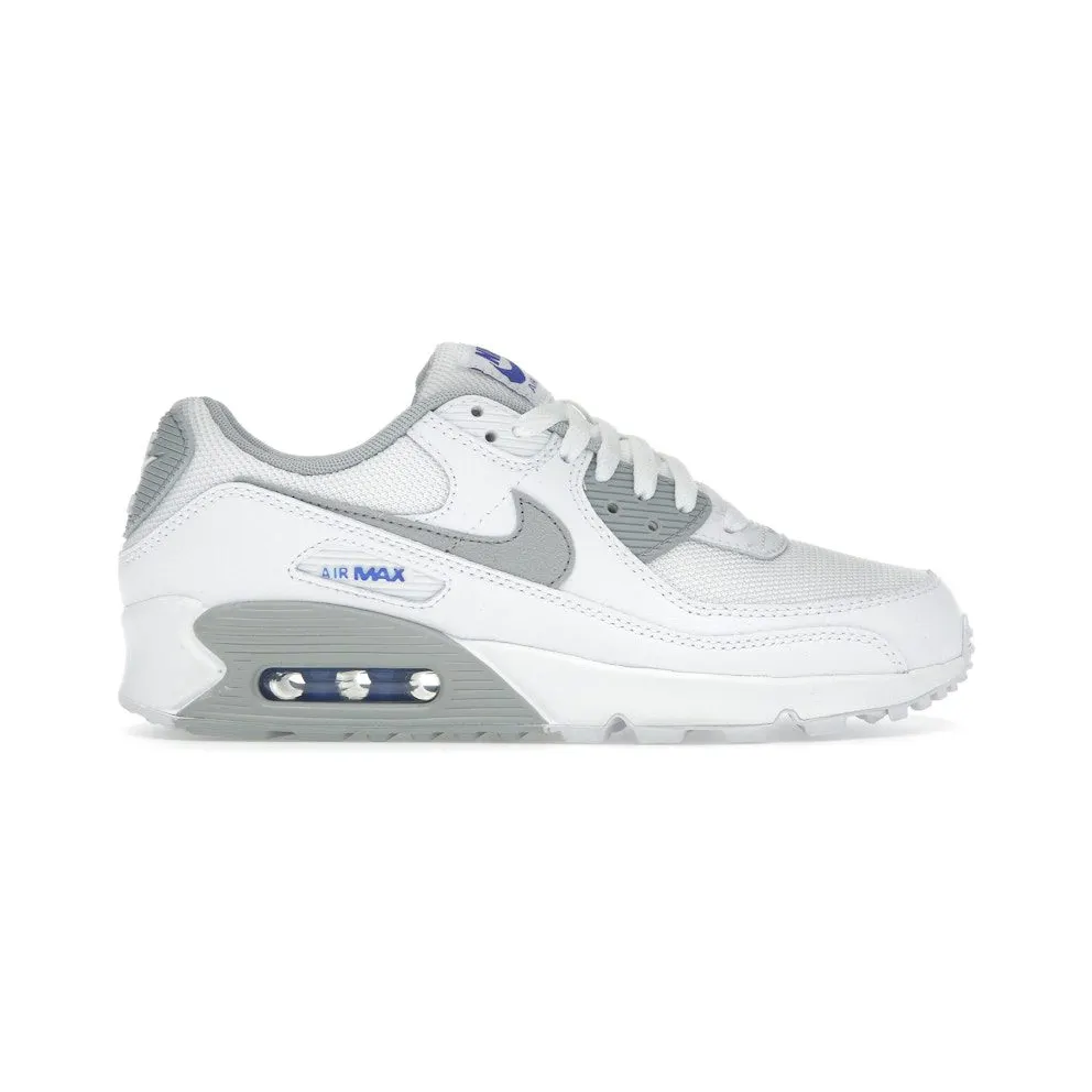 Nike Air Max 90 White Racer Blue Light Smoke Grey (HM0705-100)