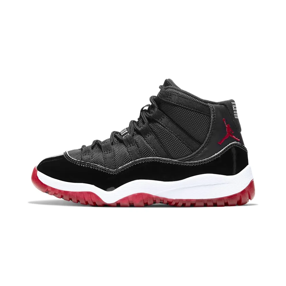 Jordan 11 Retro Playoffs Bred 2019 (PS) Black/White-Varsity Red (378039-061)