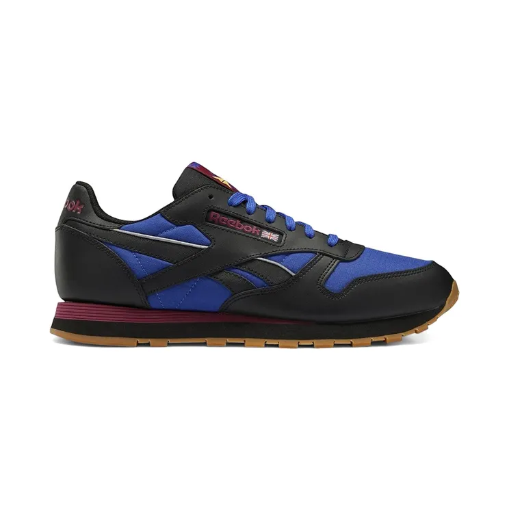 Reebok CL LTHR Core Black / Bright Cobalt / Punch Berry