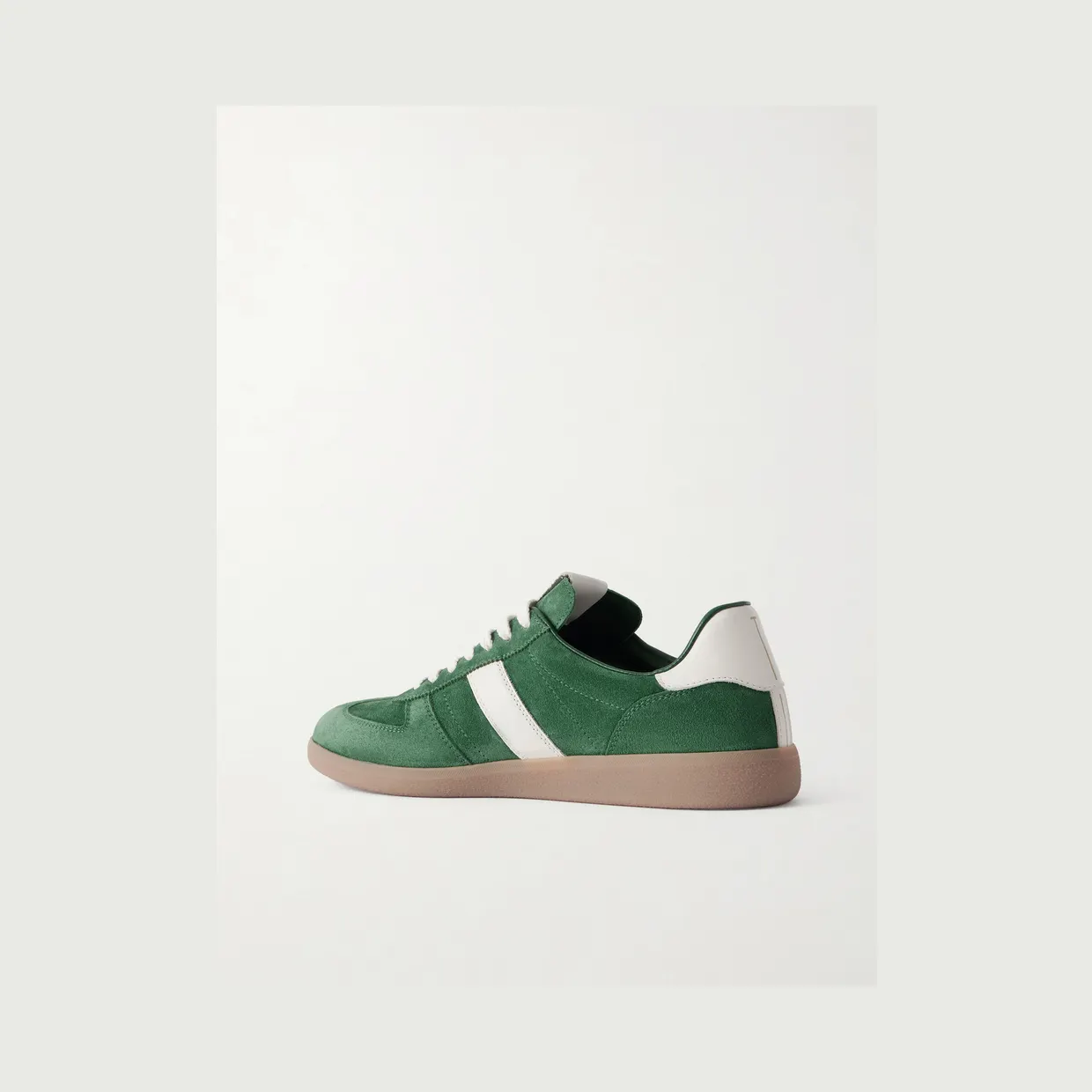 Tom Ford Archer Leather-Trimmed Suede Sneakers Green (J1584-LCL046N) (4)