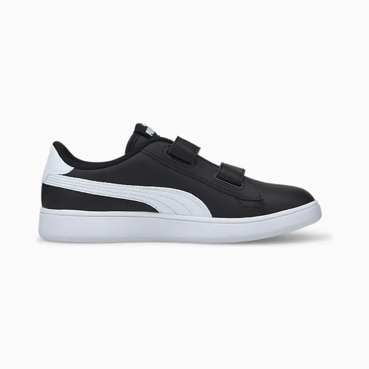 Puma Smash v2 Leather sportscchoenen Wit/Zwart (365173-03)