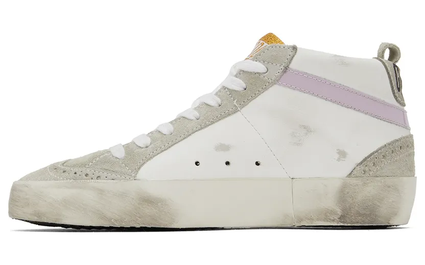Golden Goose SSENSE Exclusive White & Grey Mid Star Sneakers (F00122.F001212.80903) (3)
