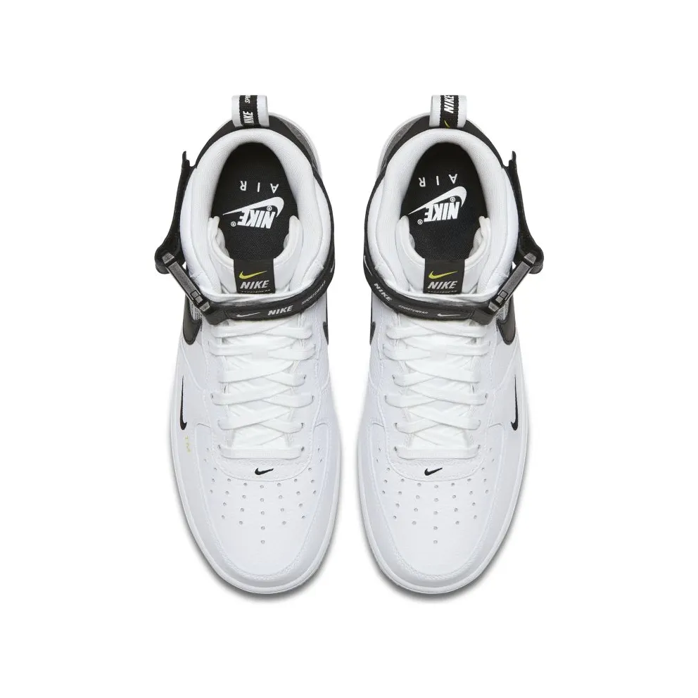 Nike Air Force 1 Mid Utility White Black White/Black-Tour Yellow (804609-103)