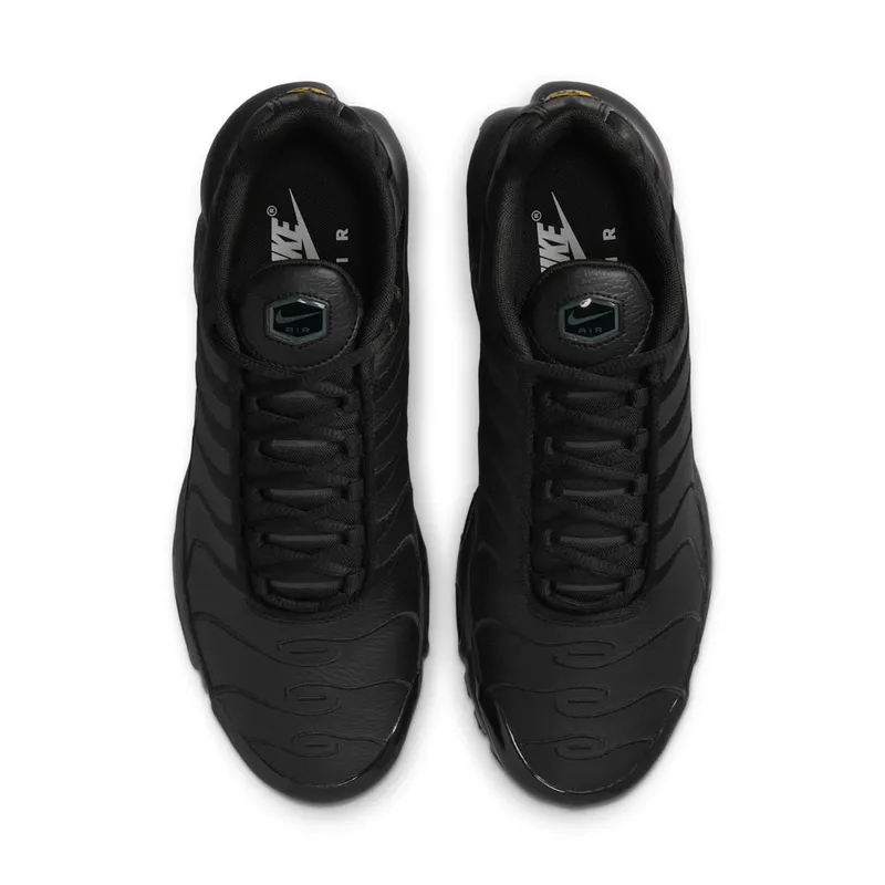 Nike Air Max Plus Triple Black Leather Black/Black-Black (AJ2029-001)