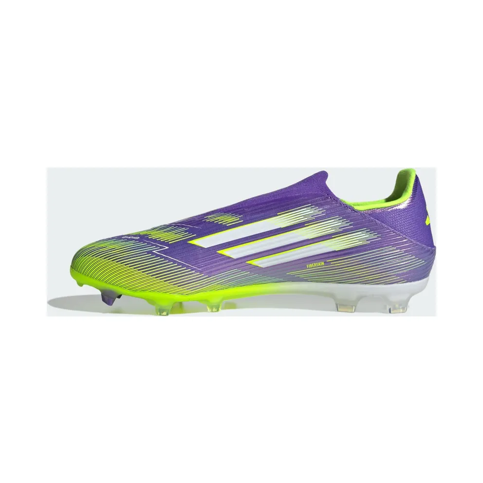 adidas F50 League Laceless FG/MG Purple Rush Cloud White Lucid Lemon (JH7734)