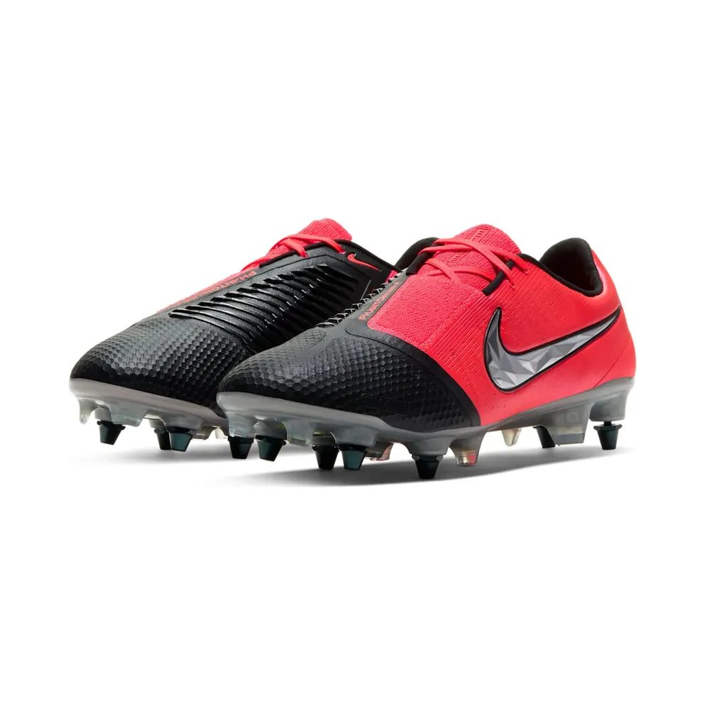 Nike Phantom Venom Elite SG-Pro “Laser Crimson / Black / Metallic Silver” (AO0575-606)