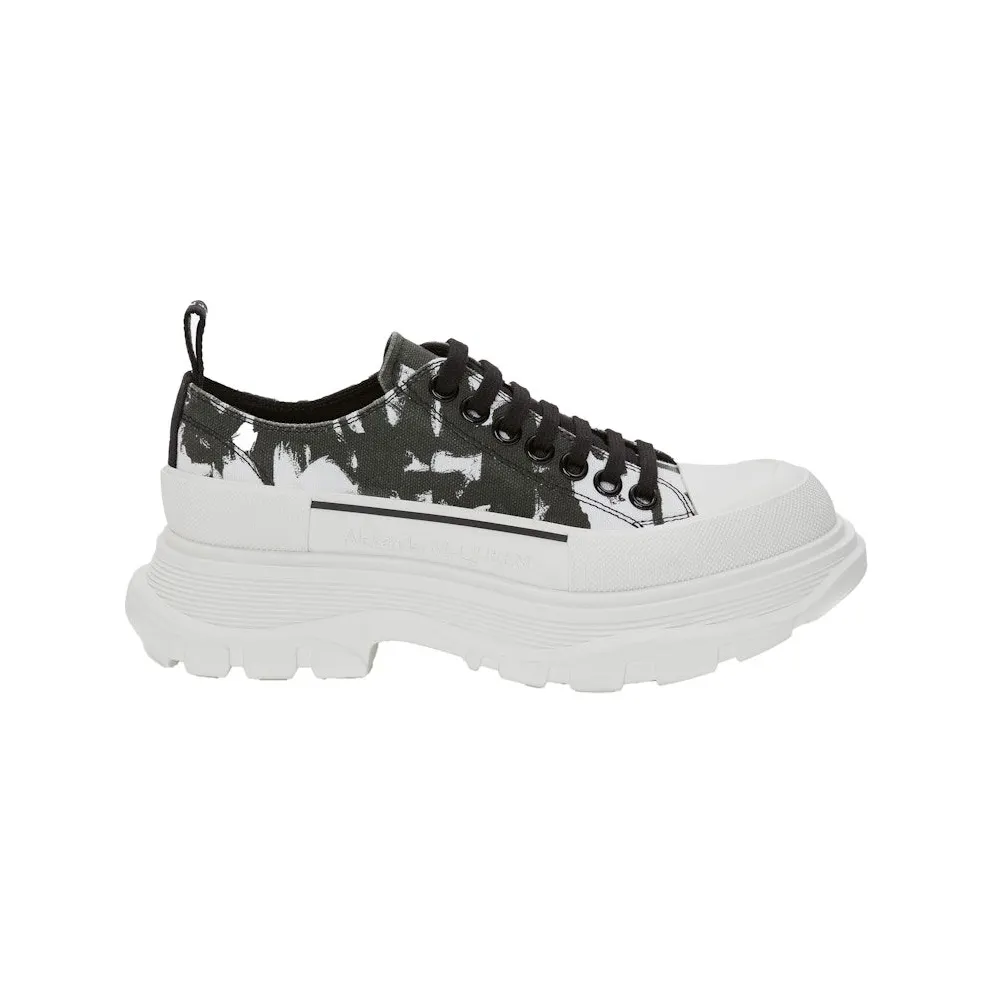 Alexander McQueen Tread Slick Low Lace Up White Black (708093W4TG59356)