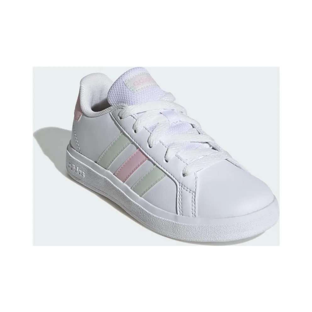 Adidas Grand Court Lifestyle Tennis Lace-Up Cloud White / Crystal Jade / Clear Pink (IH4886)