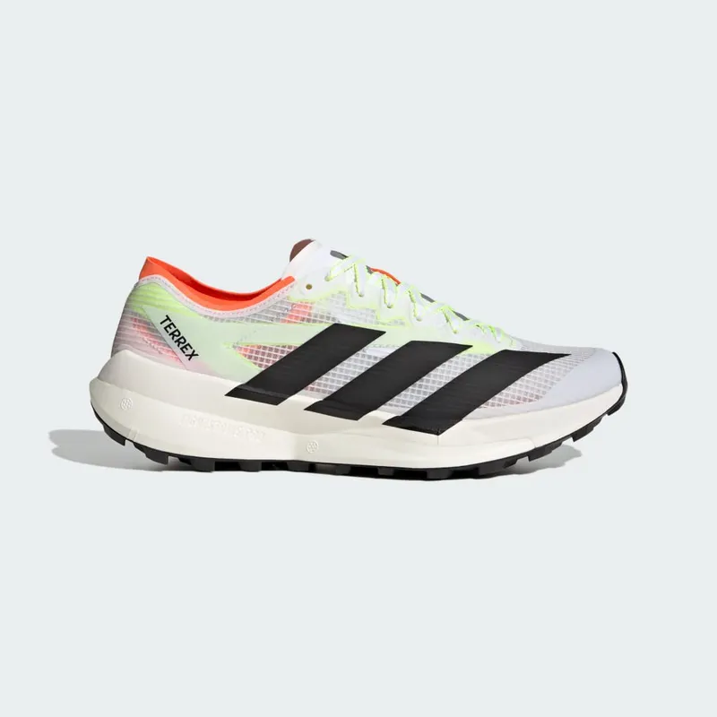 Adidas Terrex Agravic Speed 2 Trail Running Shoes Cloud White / Core Black / Semi Impact Orange (JS3536)