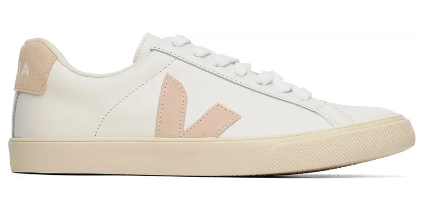 VEJA White & Beige Esplar Sneakers (EO0202335)