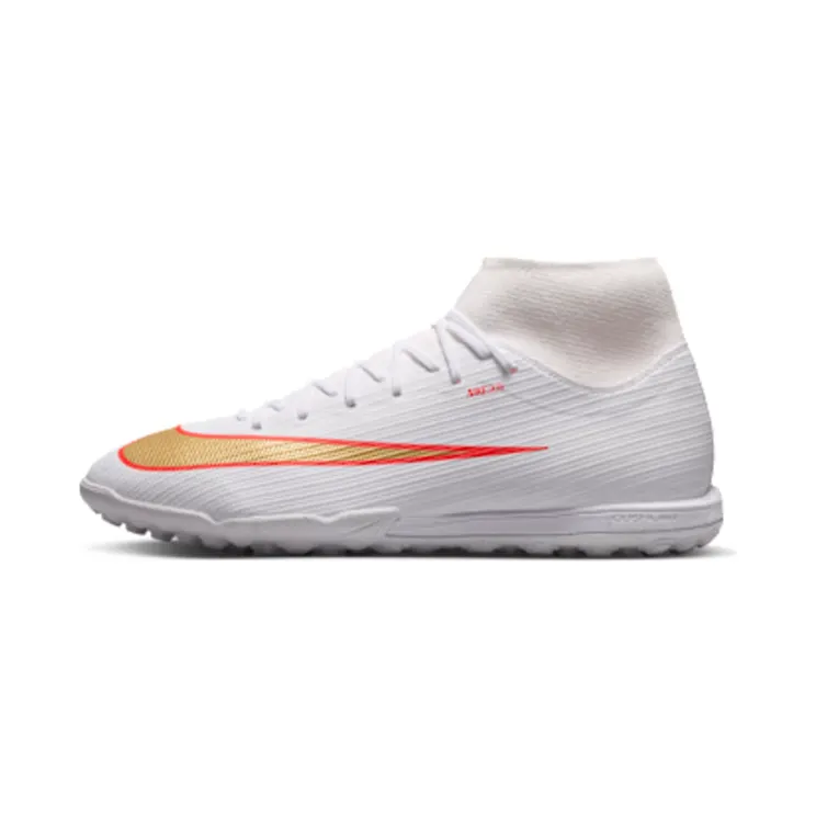 Nike Mercurial Superfly 11 Academy Turf High-Top “White / Bright Crimson / Blur” (IO1494-100)