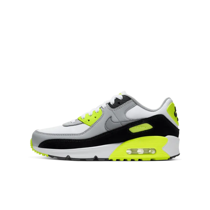 Nike Air Max 90 OG Volt 2020 (GS) White/Particle Grey-Black-Volt (CD6864-101)