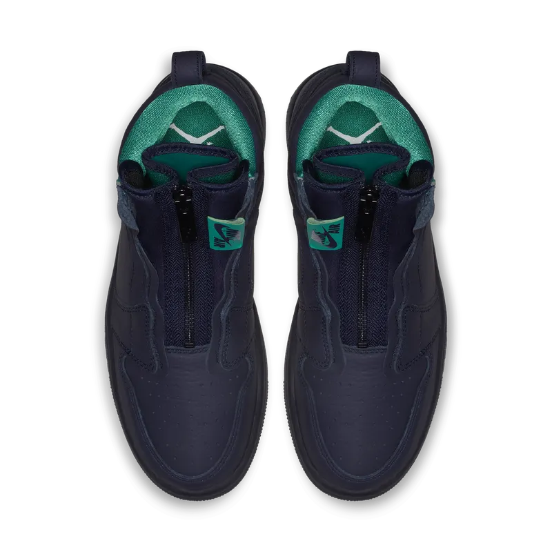 Jordan 1 Retro High Zip Blackened Blue (W) Blackened Blue/Neptune Green-White (AQ3742-403)