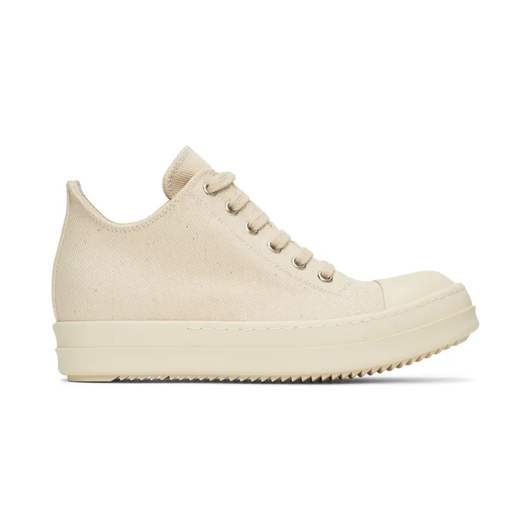 Rick Owens Drkshdw Off-White Denim Low Sneakers (DS01B7802 DMN)