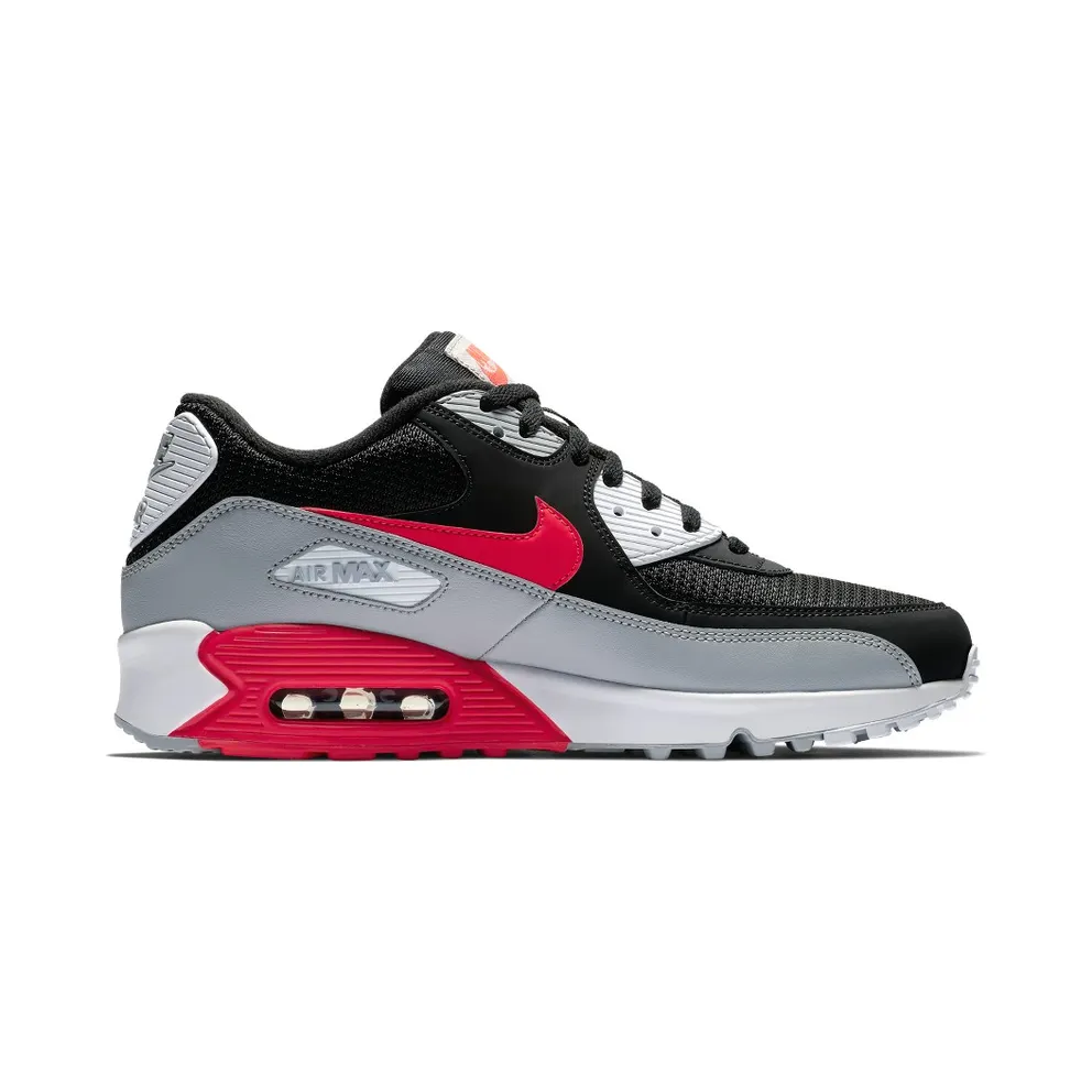 Nike Air Max 90 Black Bright Crimson Wolf Grey/Black-White-Bright Crimson (AJ1285-012)