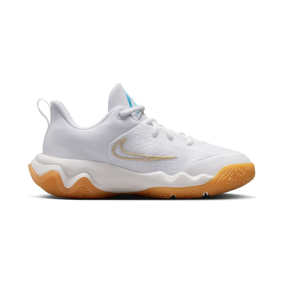 Nike Giannis Immortality 4 White Team Gold Gum Yellow Aquarius Blue (IH7664-100)