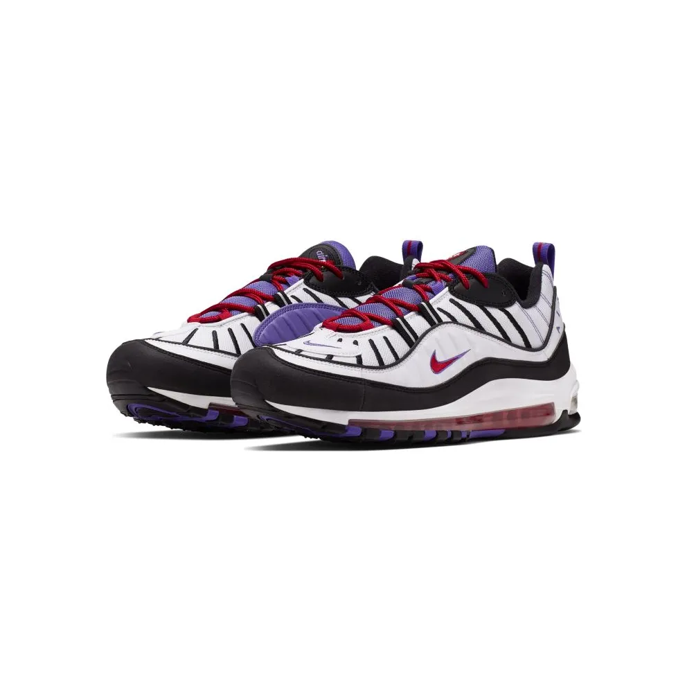 Nike Air Max 98 Raptors WHITE/BLACK-PSYCHIC PURPLE (640744-110)