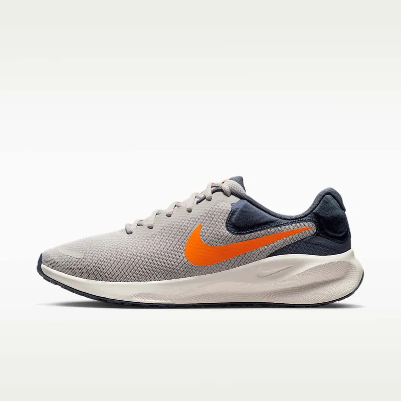 Nike Revolution 7 Light Iron Ore Thunder Blue Sail Total Orange (FB2207-009)