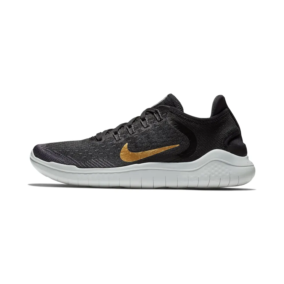 Nike Free RN 2018 Black Metallic Gold Vast Grey (W)
