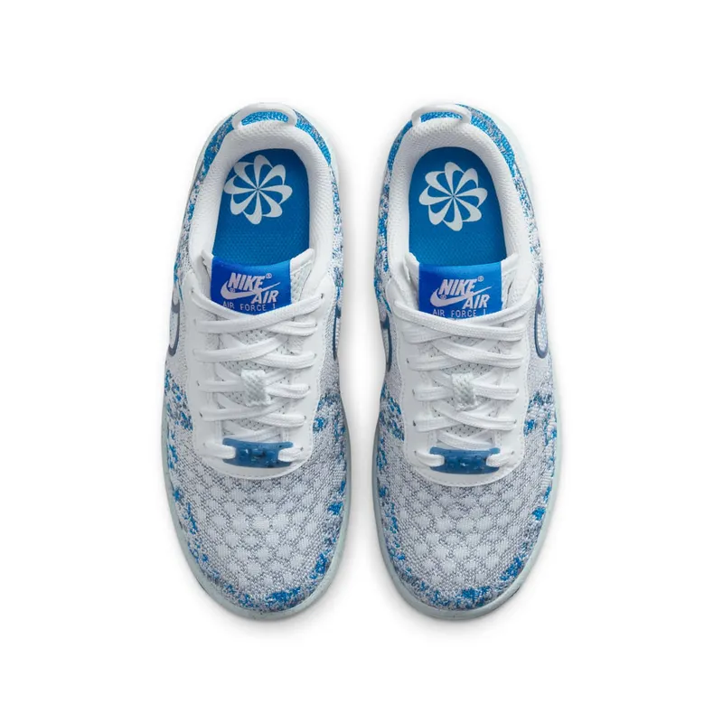 Nike Air Force 1 Crater Flyknit Older Kids’ White (DM1060-100)