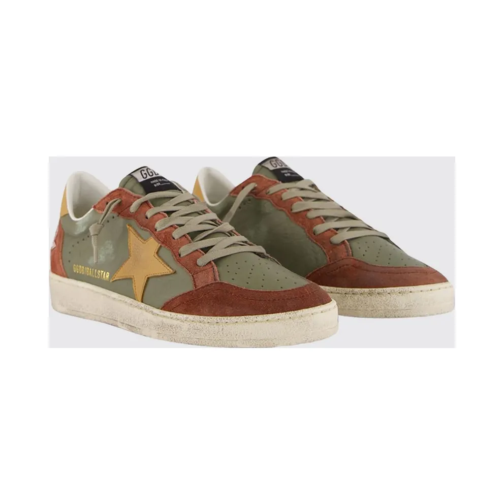 Golden goose Ball Star Distressed Leather Military (GMF00117F00816083256)