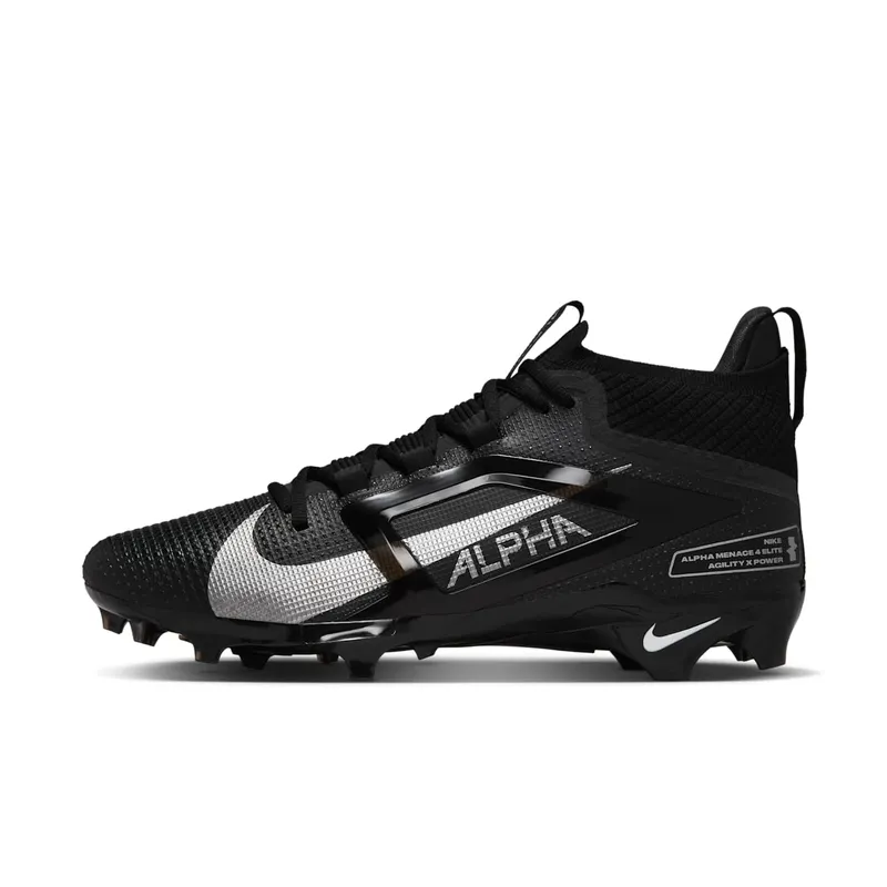 Nike Alpha Menace 4 Elite Black Metallic Silver (FD7036-002)
