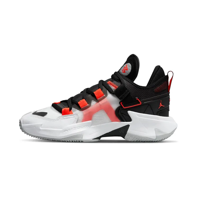 Jordan Why Not.5?en “White / Black / Grey Fog / Bright Crimson” (DC3637-160)