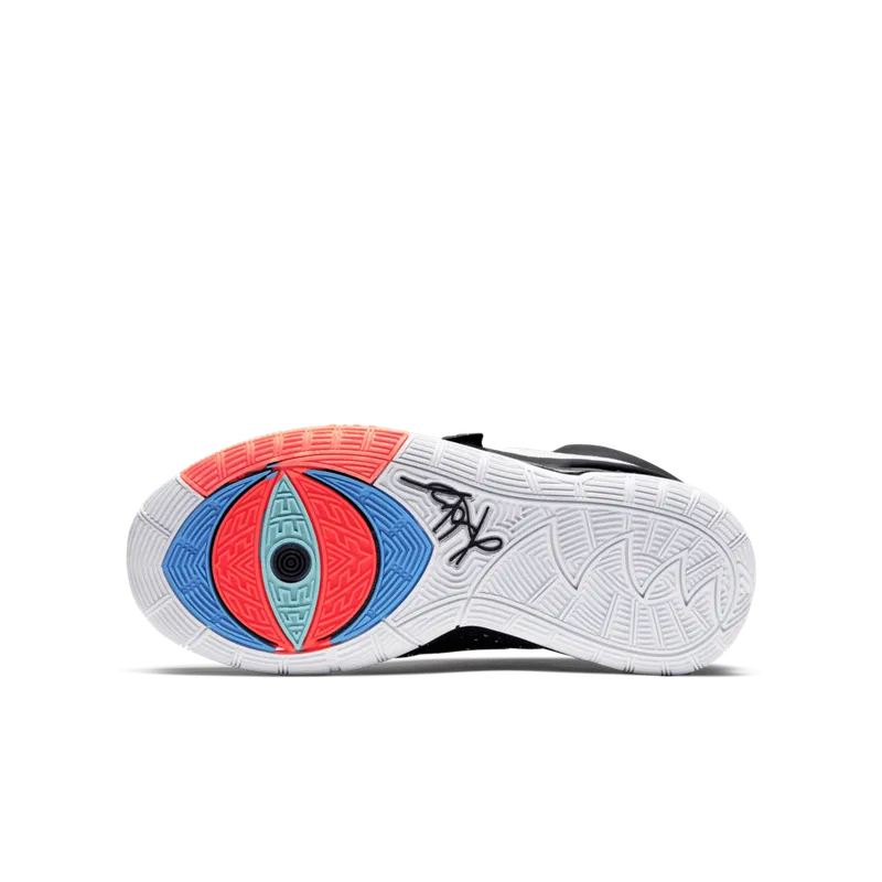 Nike Kyrie 6 Jet Black White (GS) Black/White-Bright Crimson (BQ5599-001)
