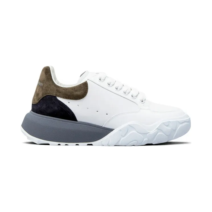 Alexander McQueen Oversized Court Trainer Optic White Blue Ivory (634618 WHZ93 9855)