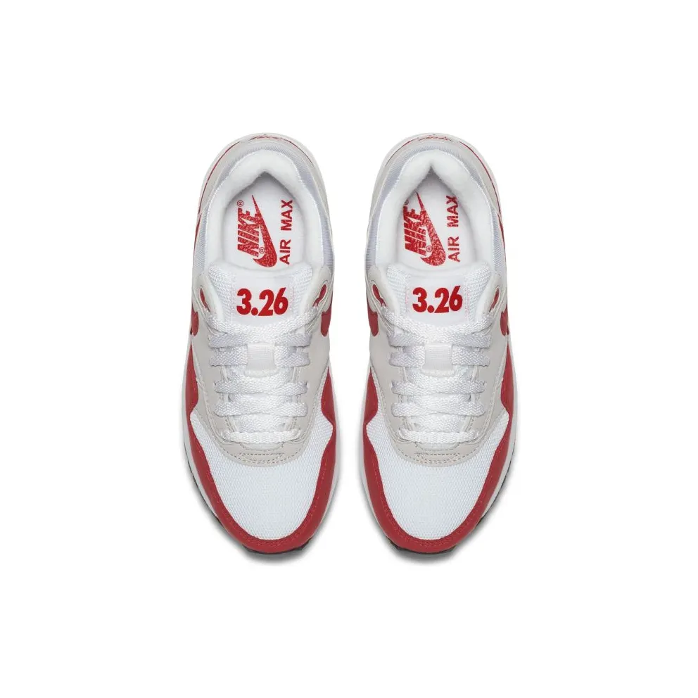 Nike Air Max 1 Air Max Day Red 2017 (GS) White/University Red-Neutral Grey-Black (827657-101)