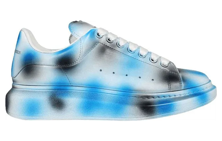 Alexander McQueen Oversized White Blue Spray Paint (730083WICW18912)