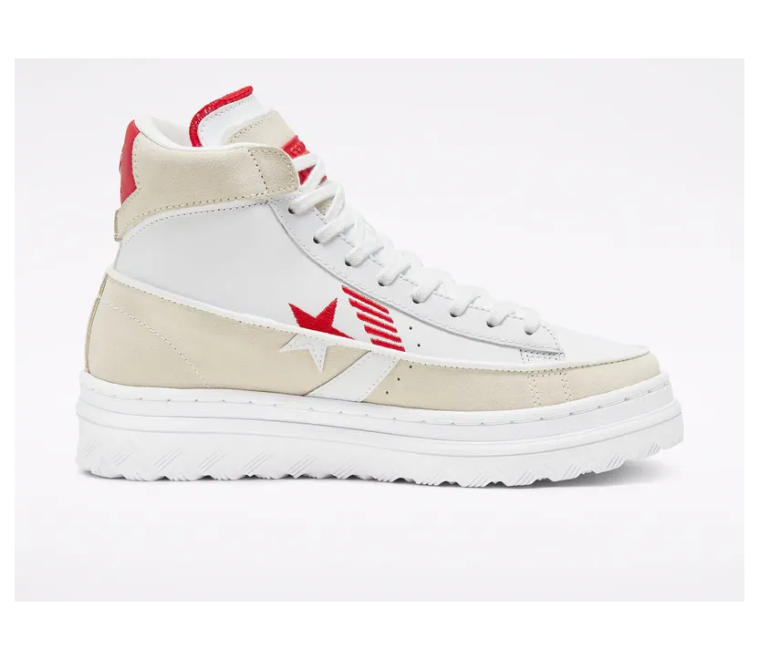 Converse Rivals Pro Leather X2 High Top Egret/white/university Red (168761C)
